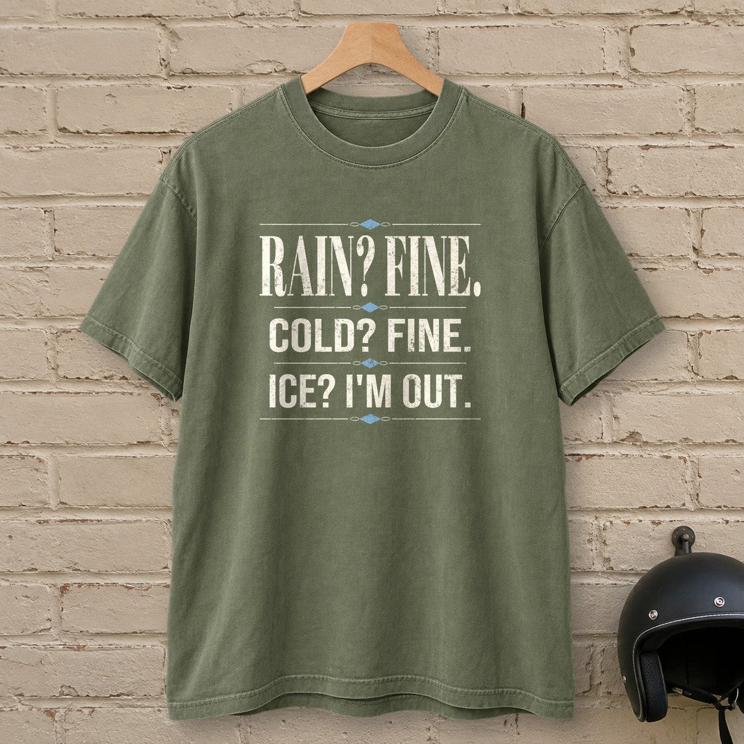 Ice I'm Out Premium T-Shirt - Moss - brick