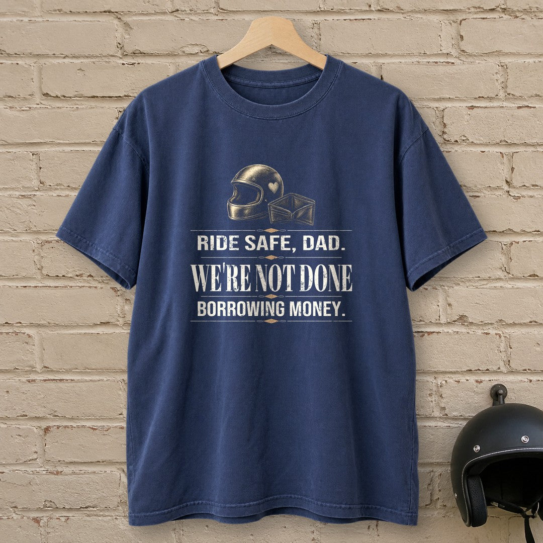 Ride Safe Dad Premium T-Shirt - Navy - brick