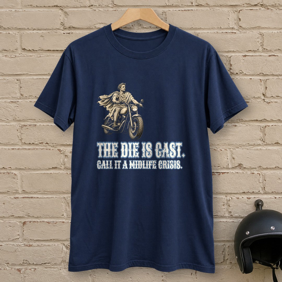 Julius Caesar The Die Is Cast T-Shirt - Navy - brick