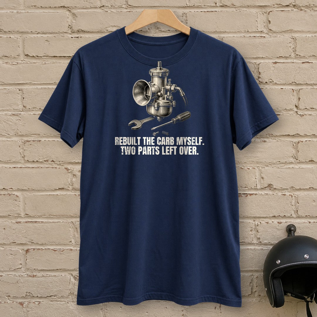 Two Parts Left Over T-Shirt - Navy - brick