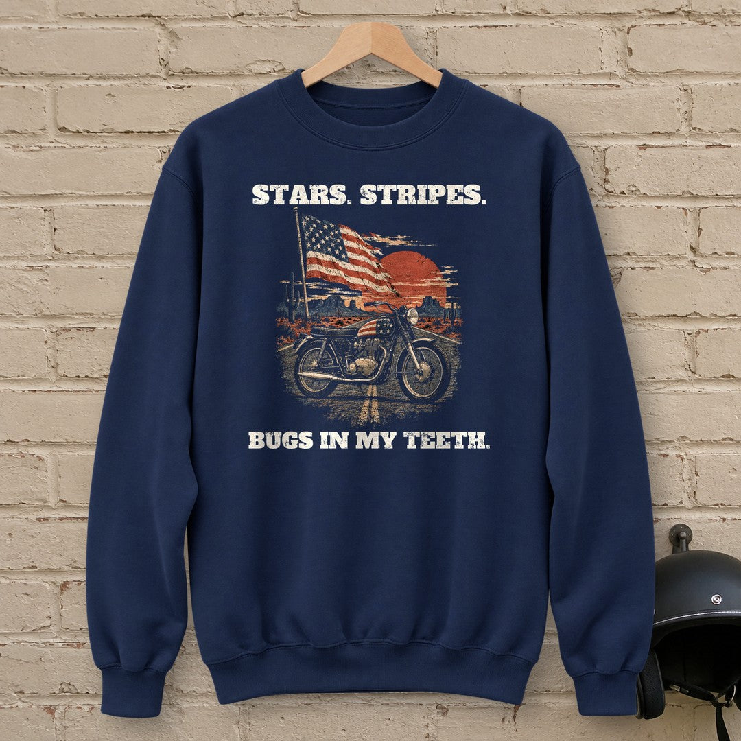 Bugs in My Teeth Crewneck Sweatshirt - Navy - brick