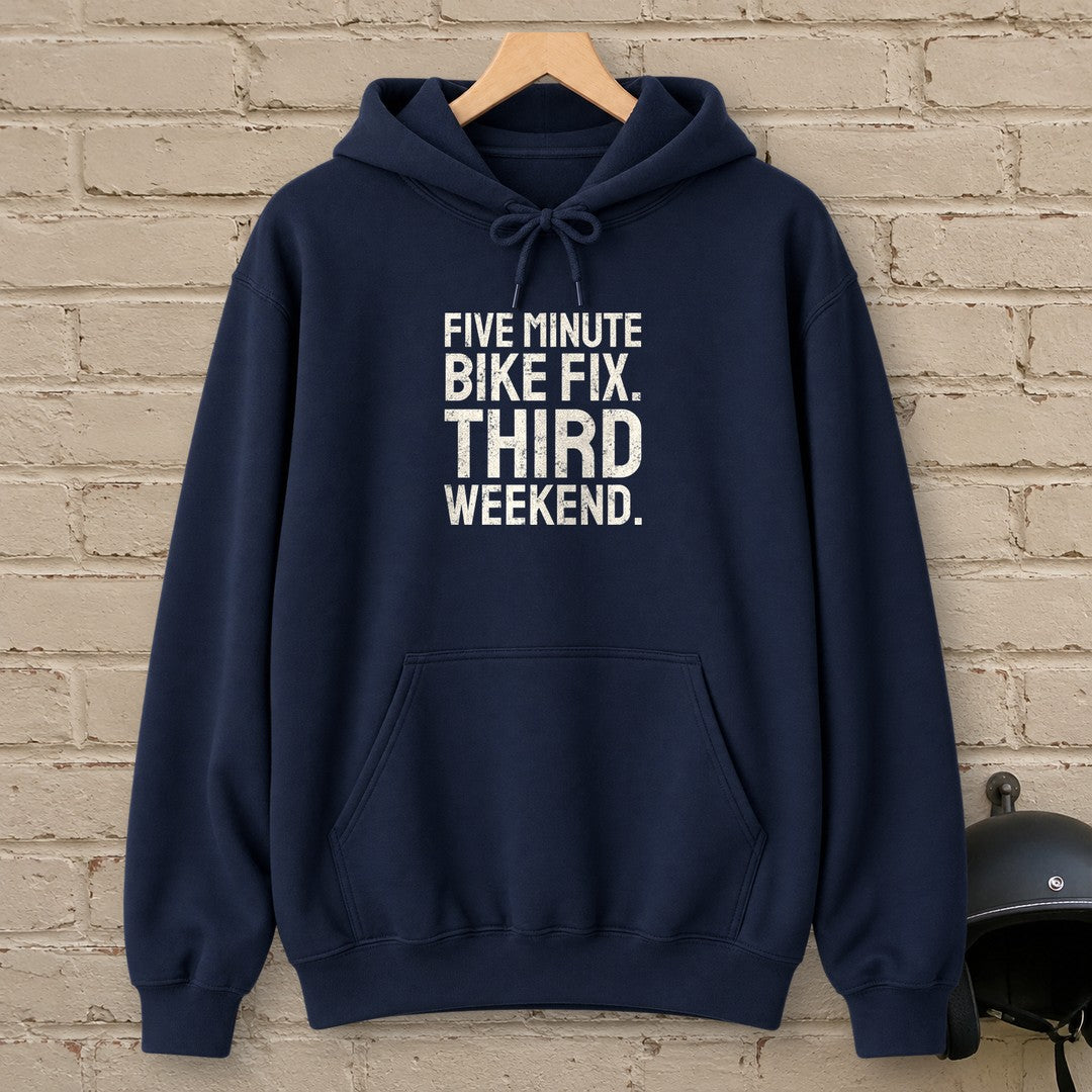 Five Minute Fix Hoodie - Navy - brick