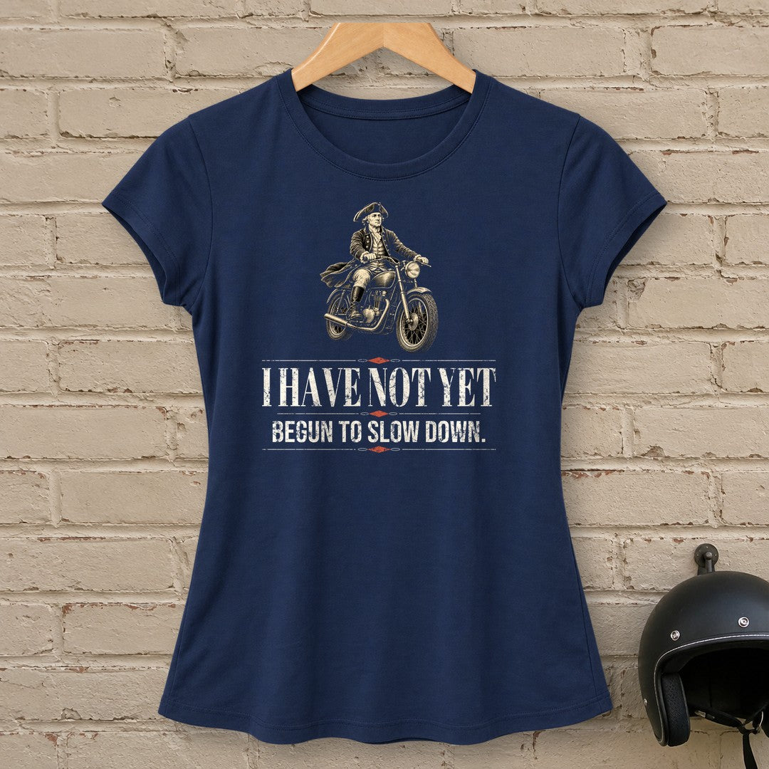 John Paul Jones Not Yet Begun Women's T-Shirt - Navy - brick