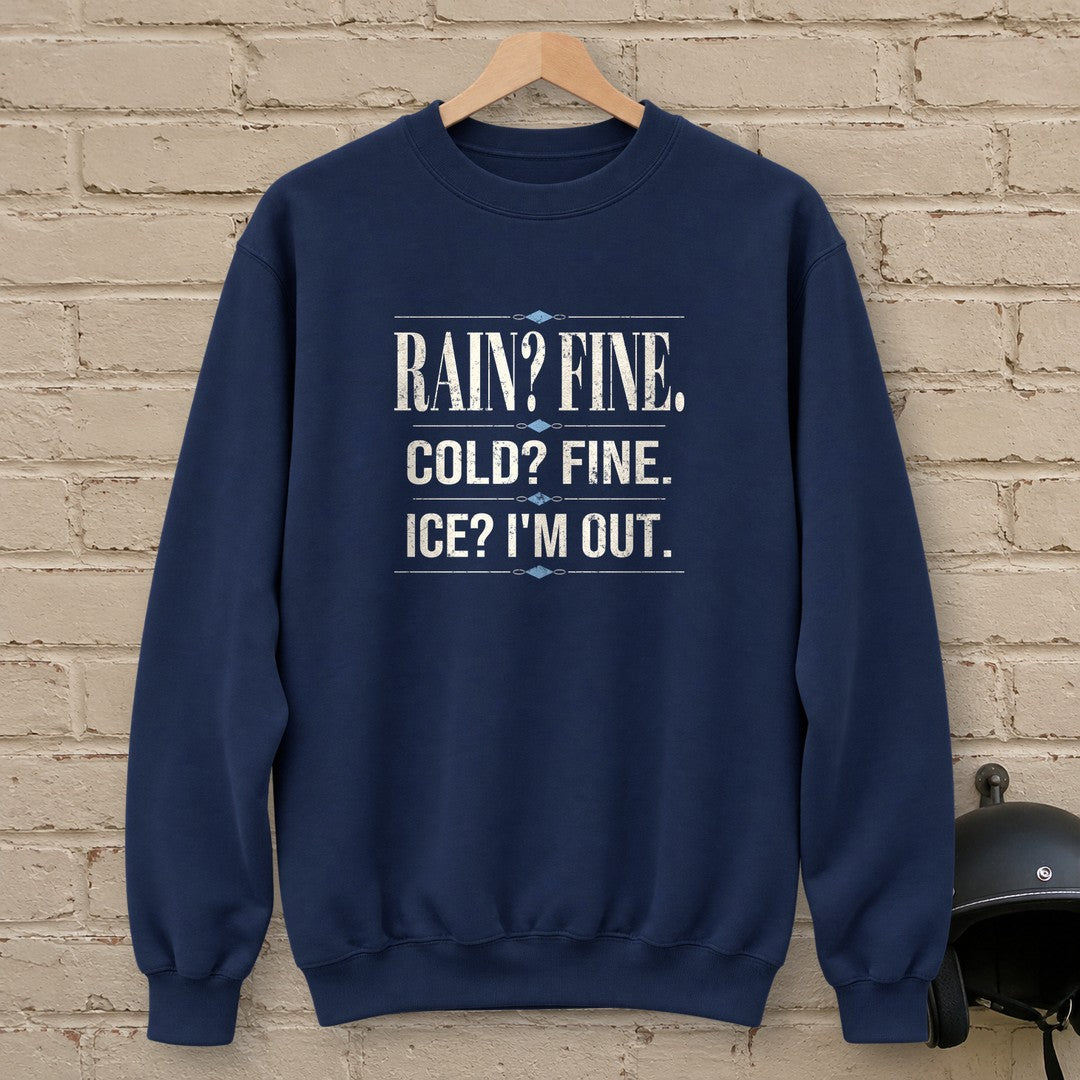 Ice I'm Out Crewneck Sweatshirt - Navy - brick