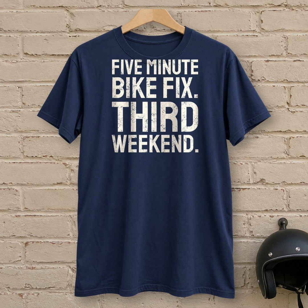 Five Minute Fix T-Shirt - Navy - brick