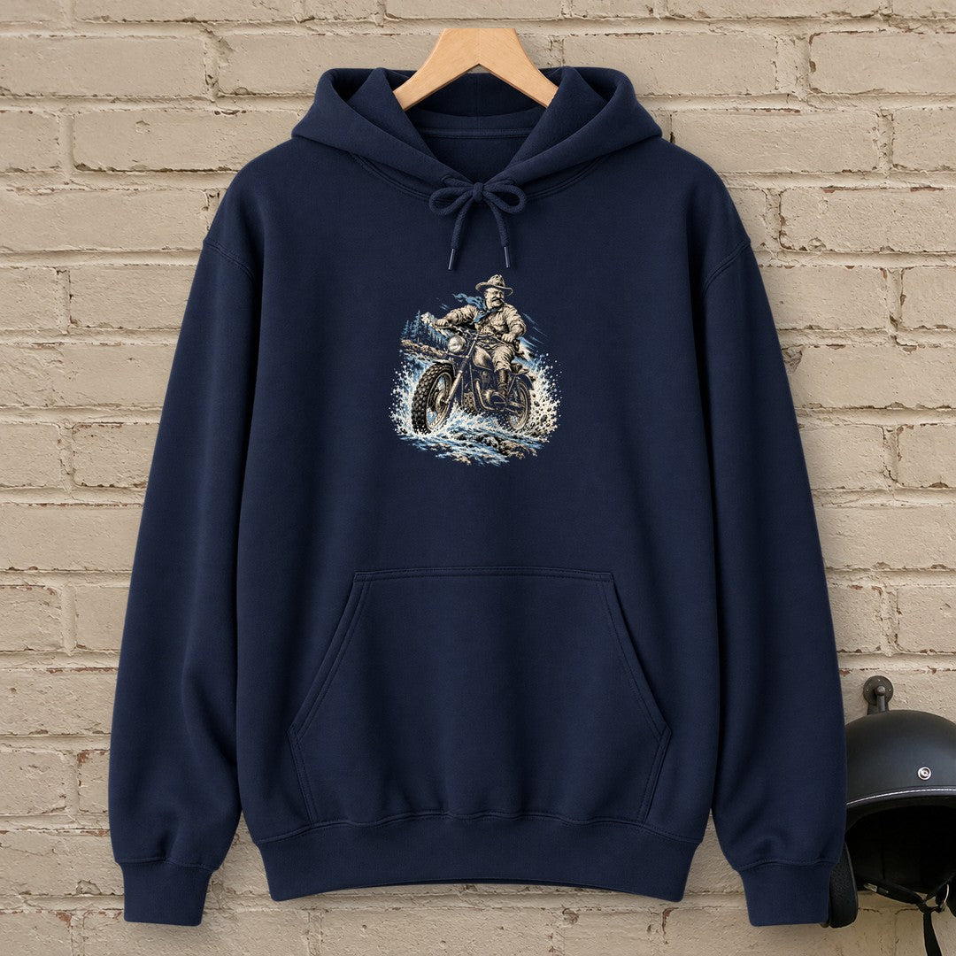 Theodore Roosevelt River Crossing Hoodie - Navy - brick