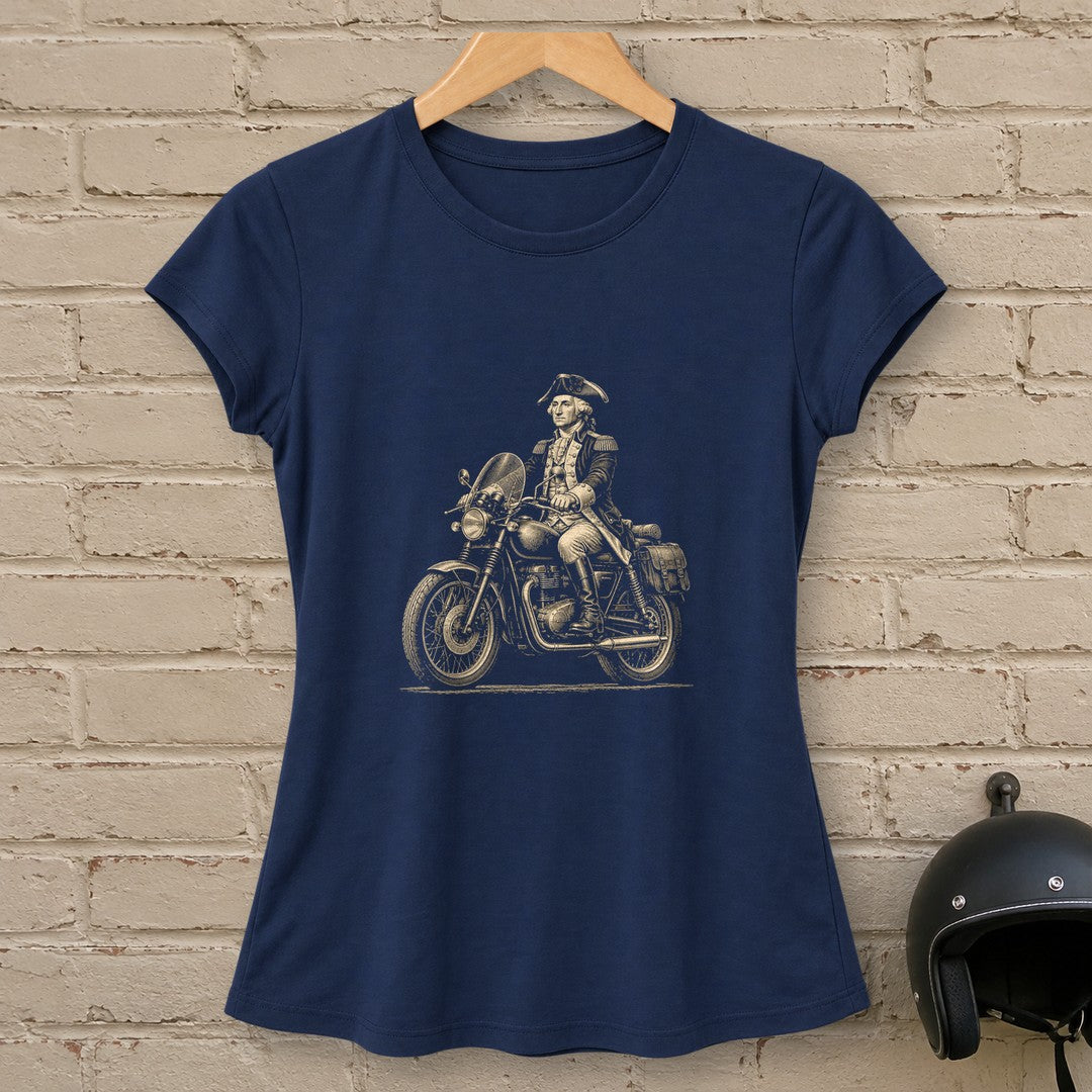 George Washington Founding Tourer Women's T-Shirt - Navy - brick
