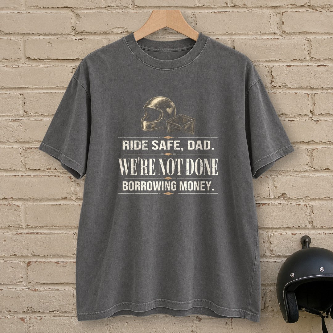 Ride Safe Dad Premium T-Shirt - Pepper - brick