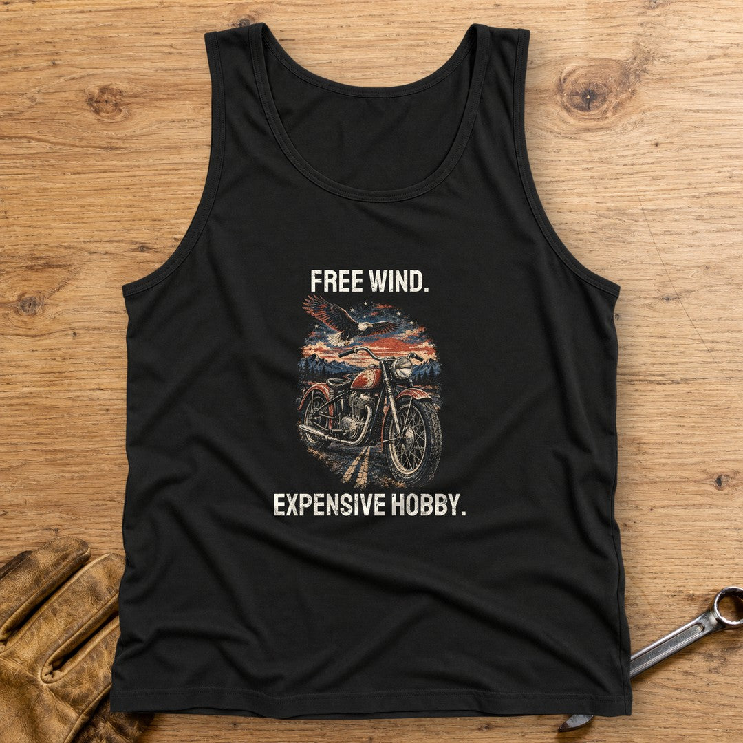 Expensive Hobby Tank Top - Black - bench