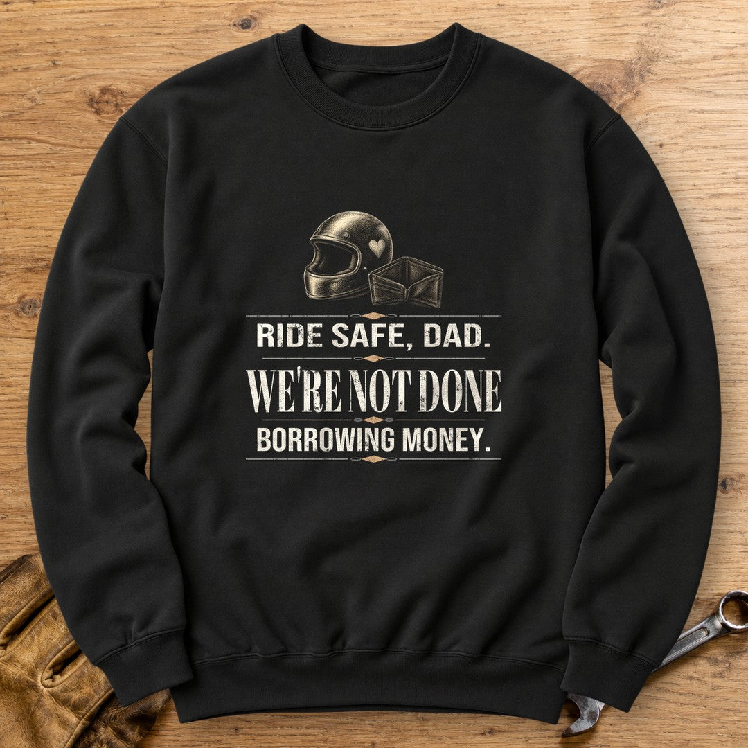 Ride Safe Dad Crewneck Sweatshirt - Black - bench