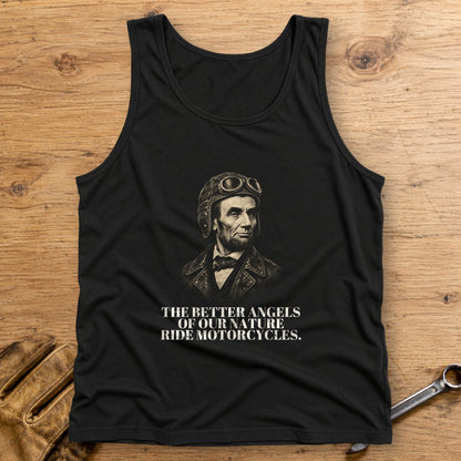 Abraham Lincoln Better Angels Ride Tank Top - Black - bench