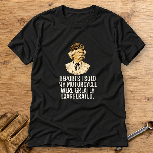 Mark Twain Greatly Exaggerated T-Shirt - Black - bench