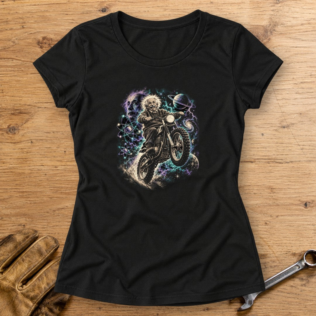 Albert Einstein Space Scrambler Women's T-Shirt - Black - bench