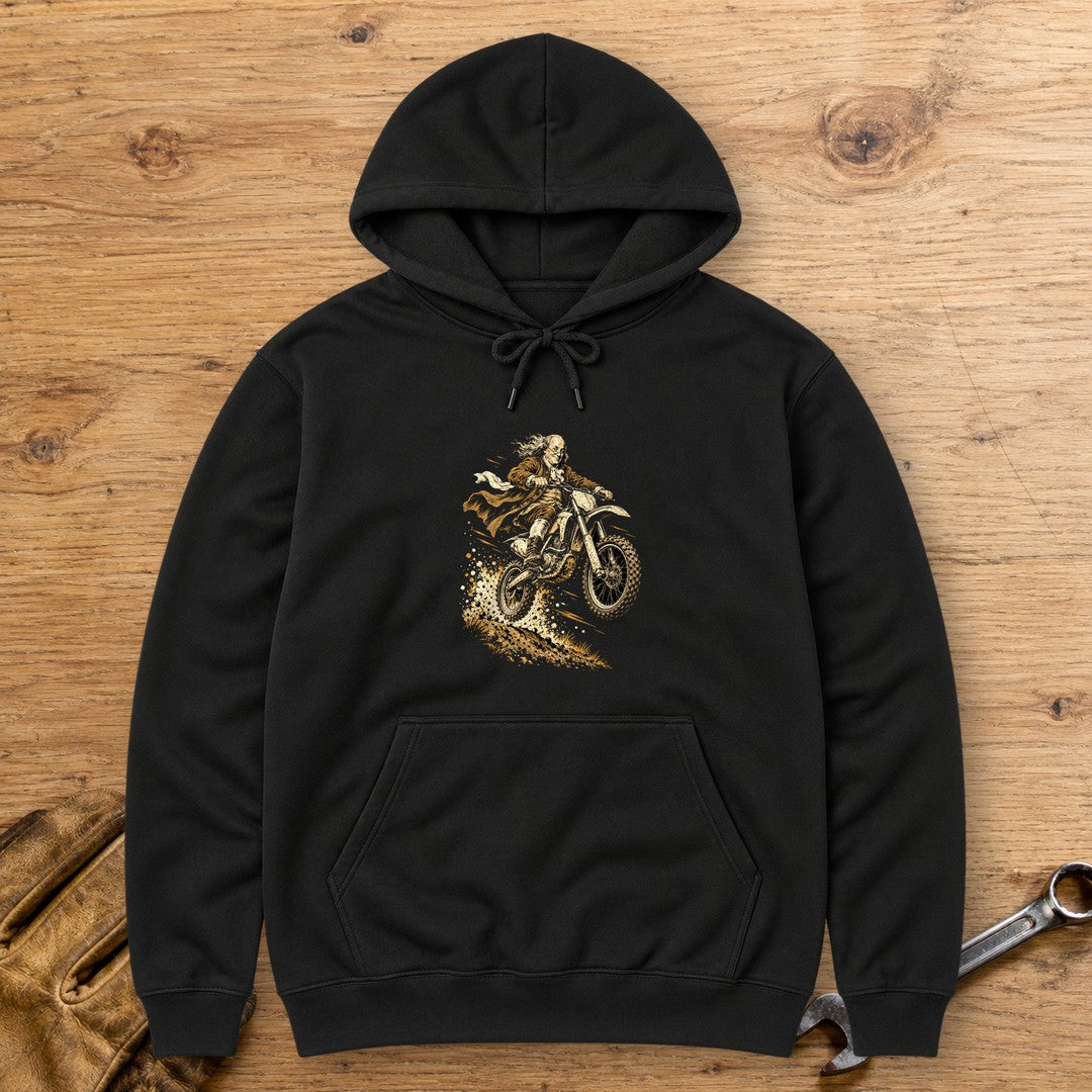 Benjamin Franklin Dirt Jump Hoodie - Black - bench