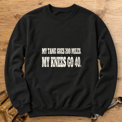 Knees Go Forty Crewneck Sweatshirt - Black - bench