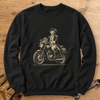 George Washington Founding Tourer Crewneck Sweatshirt - Black - bench