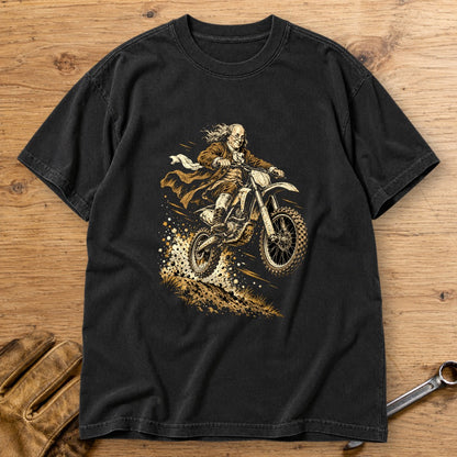 Benjamin Franklin Dirt Jump Premium T-Shirt - Black - bench