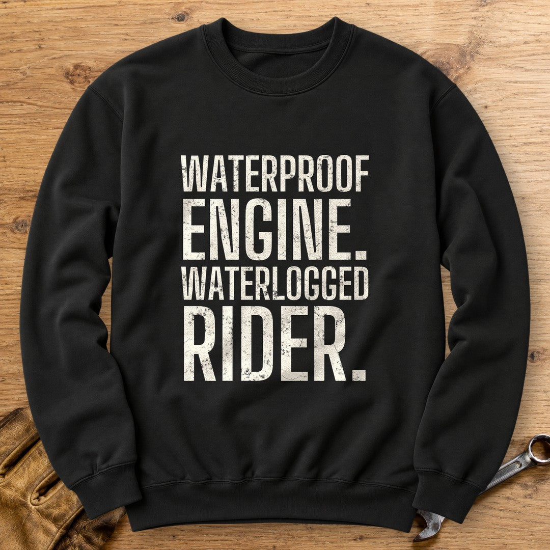 Waterlogged Rider Crewneck Sweatshirt - Black - bench