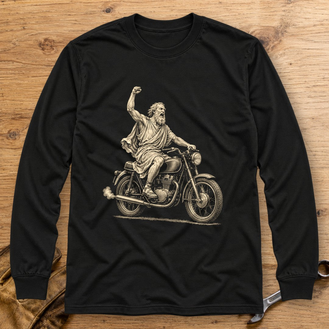 Archimedes Eureka Start Long Sleeve T-Shirt - Black - bench