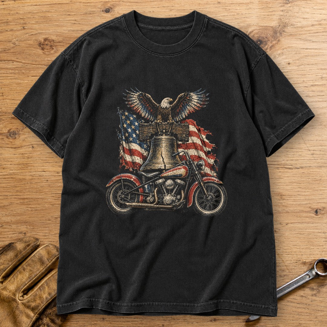 Liberty Bell Ride Premium T-Shirt - Black - bench