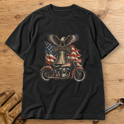 Liberty Bell Ride Premium T-Shirt - Black - bench