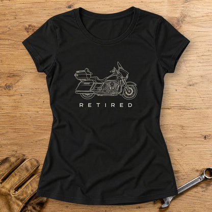Retired Rider Women's T-Shirt - Black - bench