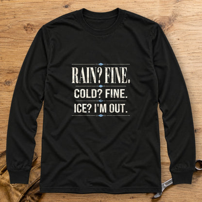 Ice I'm Out Long Sleeve T-Shirt - Black - bench