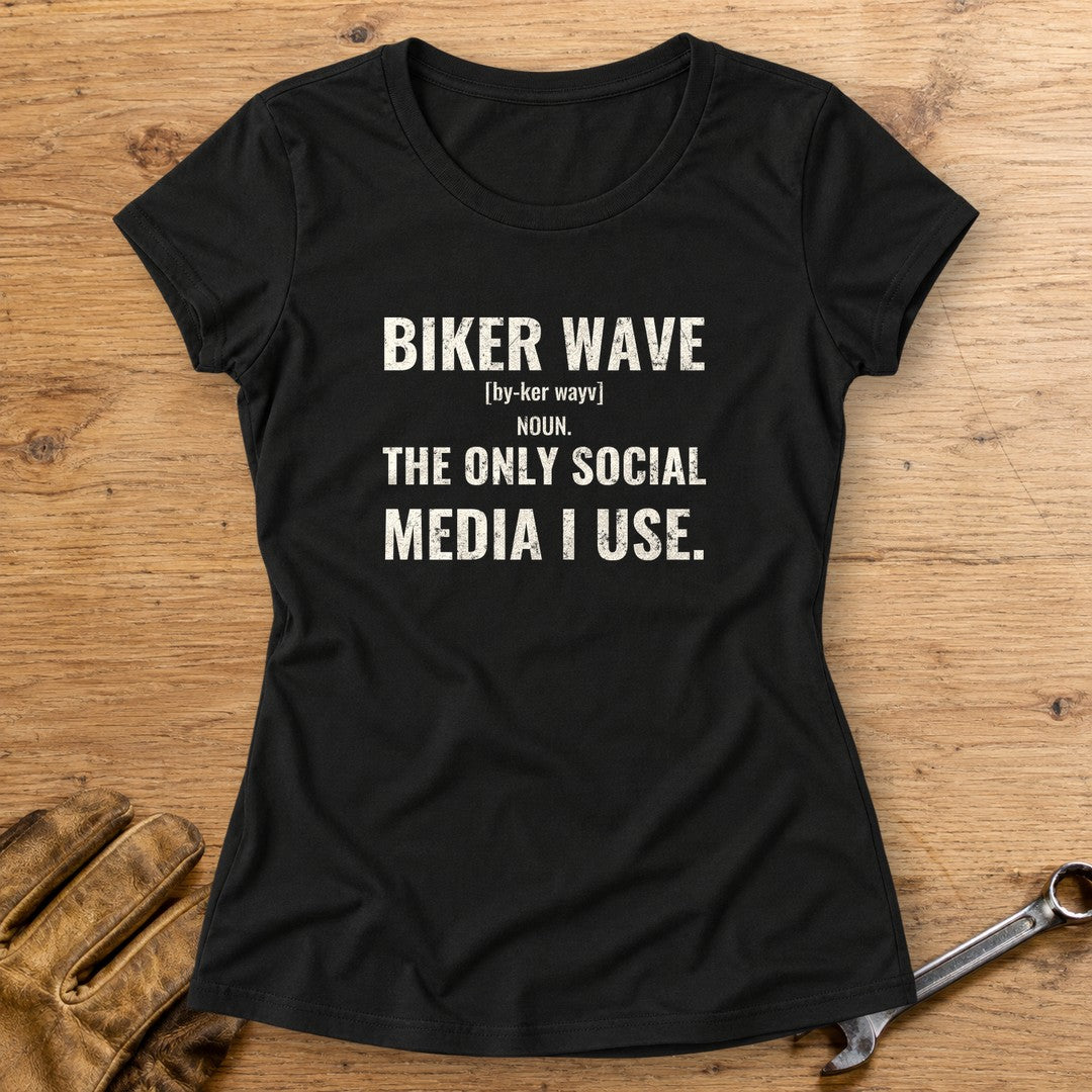 Biker Wave Women's T-Shirt - Black - bench