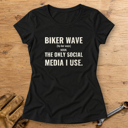 Biker Wave Women's T-Shirt - Black - bench