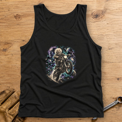Albert Einstein Space Scrambler Tank Top - Black - bench