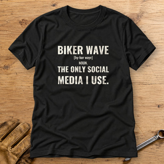 Biker Wave T-Shirt - Black - bench