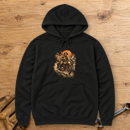 Theodore Roosevelt Mountain Trail Hoodie - Black - bench