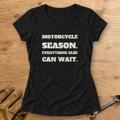 Motorcycle Season Women's T-Shirt - Black - bench
