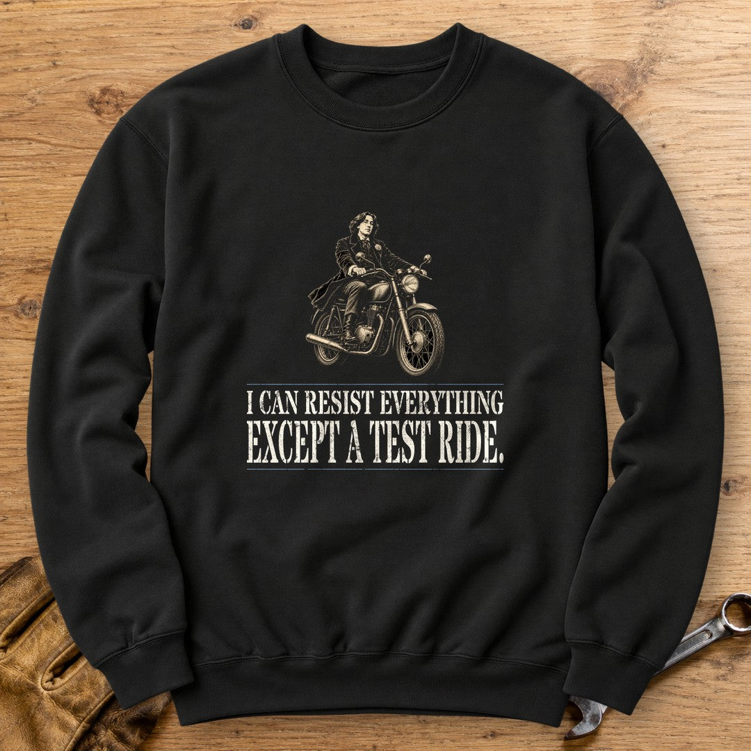 Oscar Wilde Except a Test Ride Crewneck Sweatshirt - Black - bench
