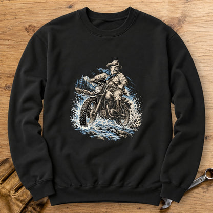 Theodore Roosevelt River Crossing Crewneck Sweatshirt - Black - bench