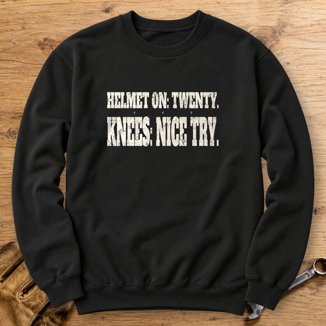 Helmet On Twenty Crewneck Sweatshirt - Black - bench