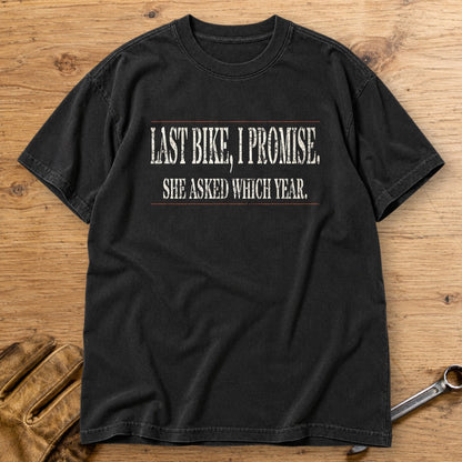 Last Bike Promise Premium T-Shirt - Black - bench