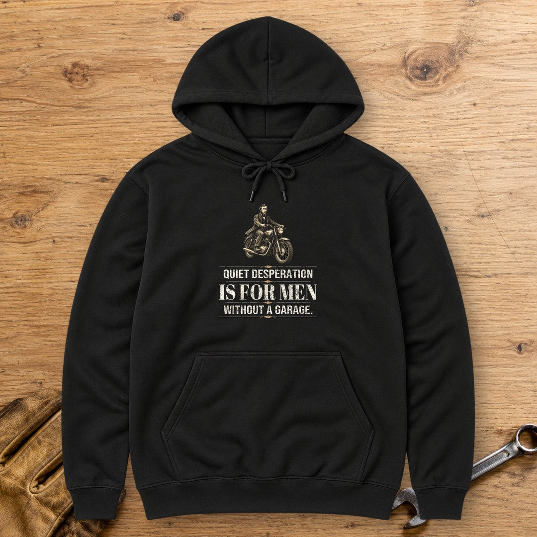 Henry David Thoreau Quiet Desperation Hoodie - Black - bench