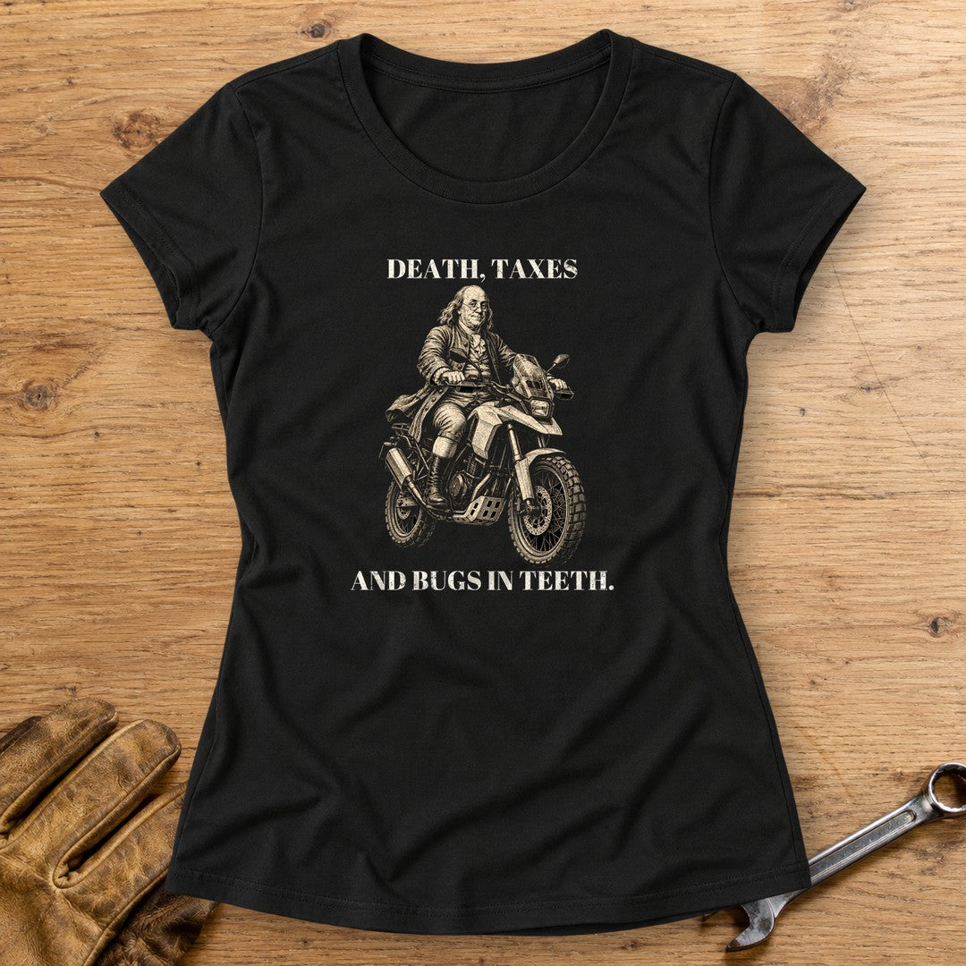 Benjamin Franklin Bugs in Teeth Women's T-Shirt - Black - bench
