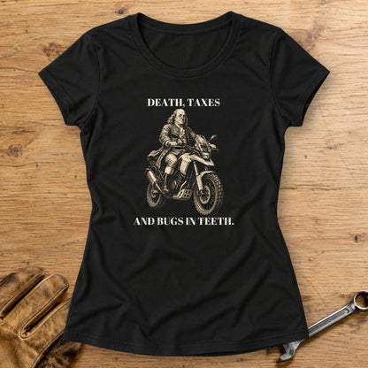 Benjamin Franklin Bugs in Teeth Women's T-Shirt - Black - bench