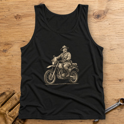 Theodore Roosevelt Rough Rider Tank Top - Black - bench