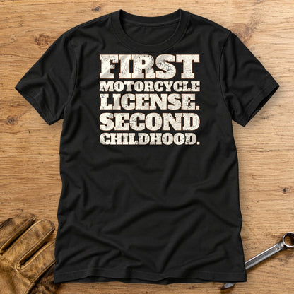 Second Childhood T-Shirt - Black - bench