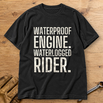 Waterlogged Rider Premium T-Shirt - Black - bench