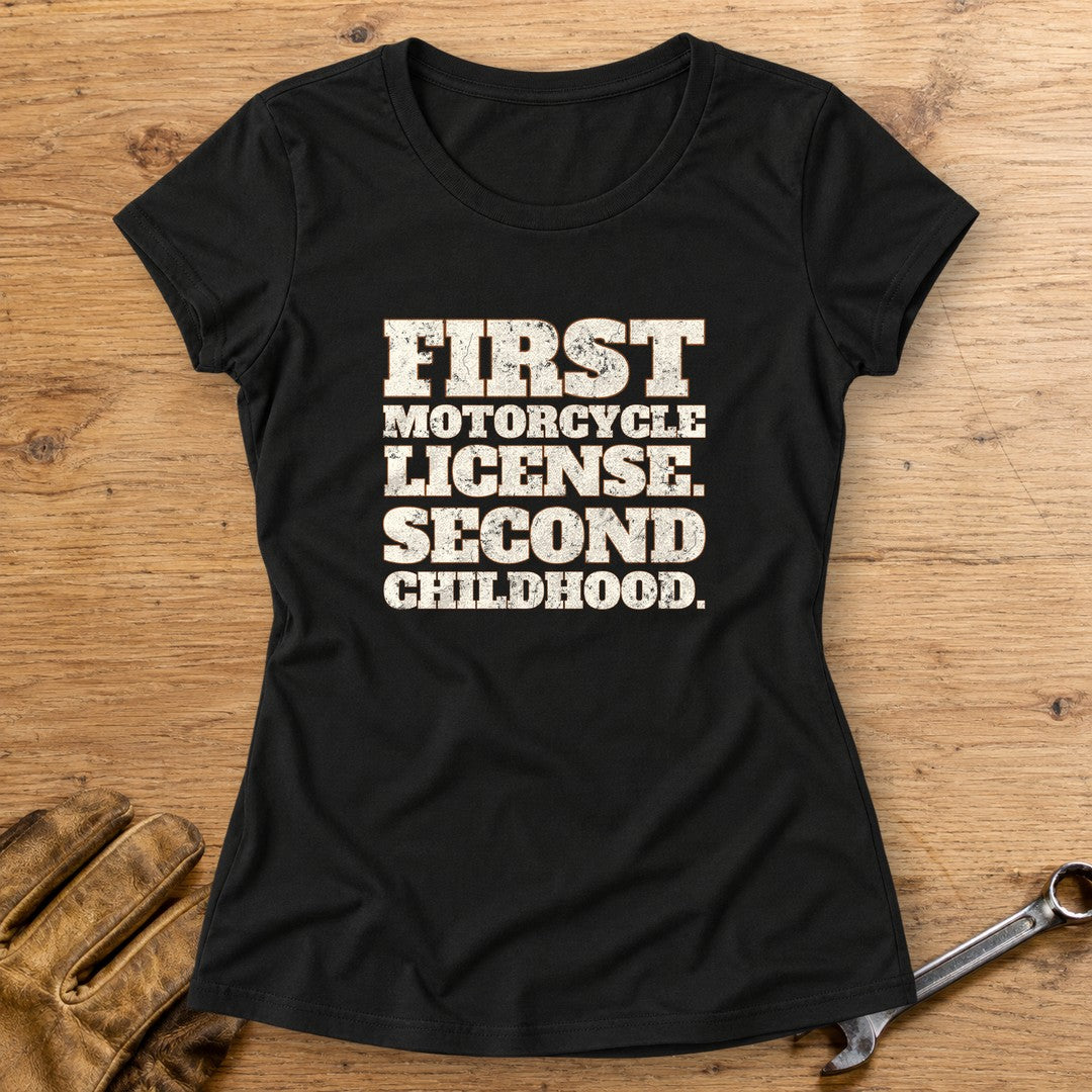 Second Childhood Women's T-Shirt - Black - bench
