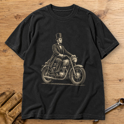 Abraham Lincoln Honest Ride Premium T-Shirt - Black - bench