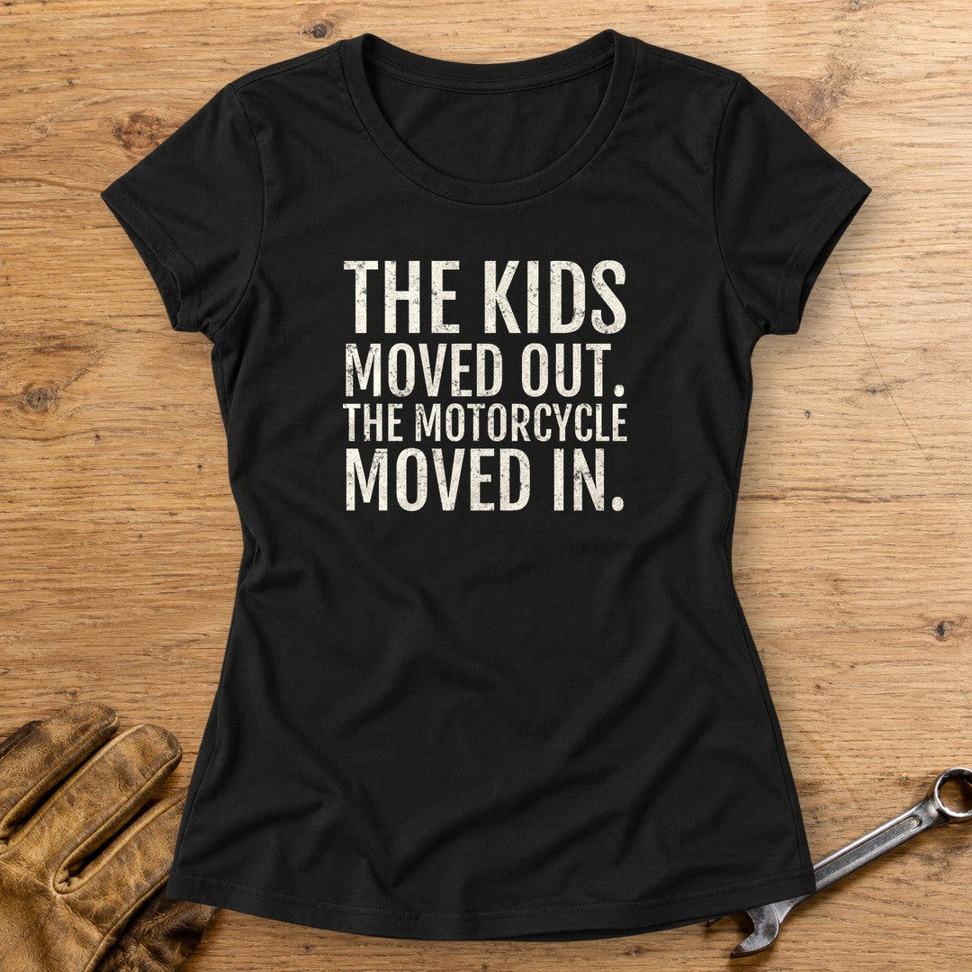 Kids Moved Out Women's T-Shirt - Black - bench