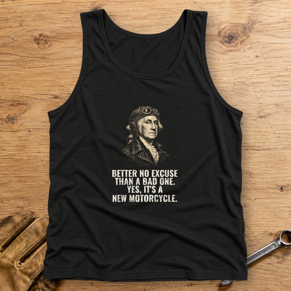 George Washington Better No Excuse Tank Top - Black - bench