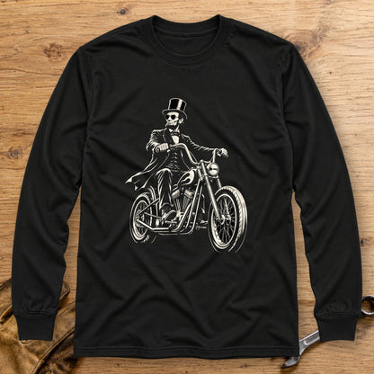 Abraham Lincoln Chopper Shades Long Sleeve T-Shirt - Black - bench