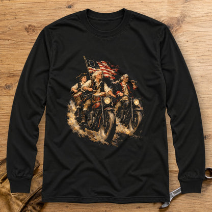 Fife And Drum Riders Long Sleeve T-Shirt - Black - bench