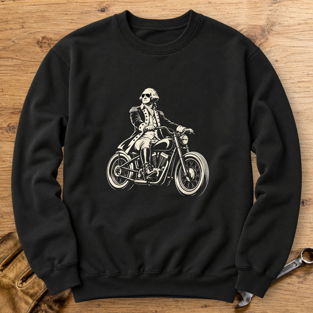 George Washington Bobber Shades Crewneck Sweatshirt - Black - bench